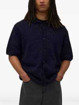 Рубашка, связанная крючком ARTE, синий