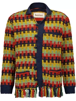 Рубашка, связанная крючком Baziszt, синий