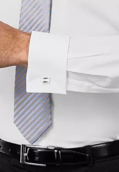 Рубашка Tailliert Bgelfrei Umschlagmanschette Vincenzo Boretti, wei