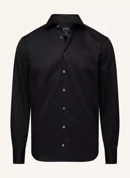 Рубашка tailor fit с акулий воротником van Laack, черный
