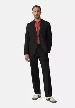 Рубашка TAILORED FIT LANGARM s.Oliver BLACK LABEL, темно-красный