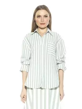Рубашка Тамми ALEXIA ADMOR, цвет green stripe