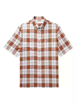 Рубашка Taxham с короткими рукавами BURBERRY, белый