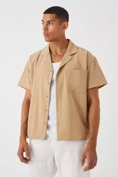 Рубашка техническая стрейч boxy Boohoo, серый