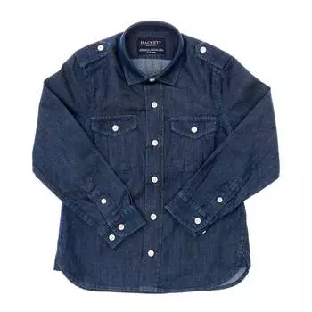 Рубашка Tejanade с длинными рукавами и воротником с лацканами hk300814 для мальчика Hackett London, синий