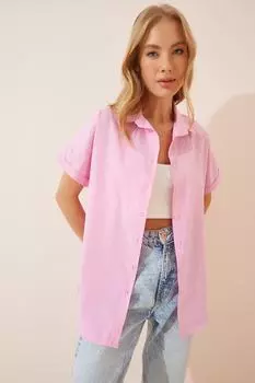 Рубашка - Темно-синяя - Классический крой Happiness stanbul, темно-синий