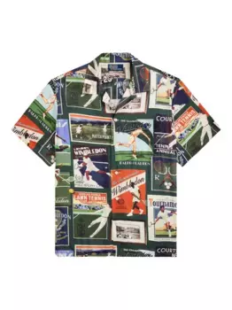 Рубашка Tennis POLO RALPH LAUREN, зеленый