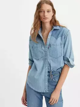 Рубашка Теодоры в стиле вестерн Levi's, цвет Off to the Ranch - Medium Wash