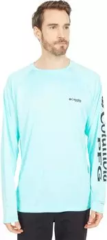 Рубашка Terminal Tackle L/S Columbia, цвет Gulf Stream/Black Logo