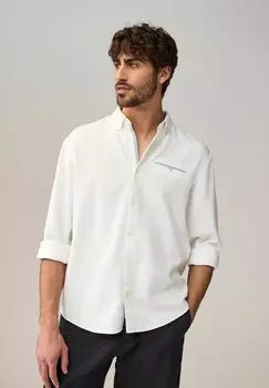 Рубашка TEXTURED LONG SLEEVE Next, белый