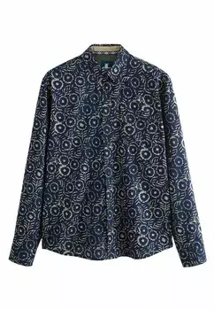 Рубашка TEXTURED, REGULAR FIT Next, синий