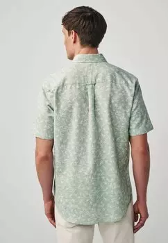 Рубашка Textured Short Sleeve-Regular Fit Next, зеленая