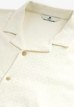 Рубашка Textured Short Sleeve-Regular Fit Next, белая