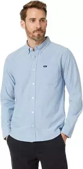 Рубашка That'll Do Stretch Long Sleeve Woven RVCA, цвет Oxford Blue