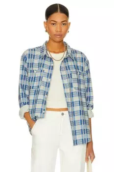 Рубашка The Great The Harbor, цвет Bright Blue Pioneer Plaid