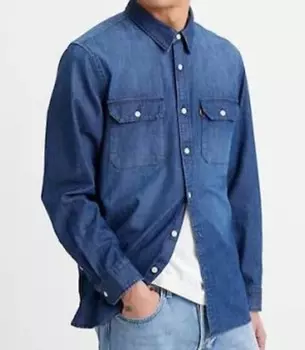 Рубашка The Jackson Worker цвета потертый темный индиго Levi's