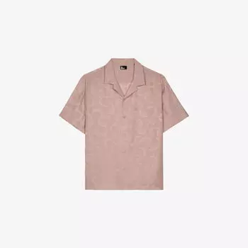 Рубашка The Kooples с вырезом на воротнике, светло-розовый