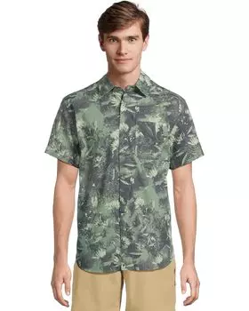 Рубашка The North Face Short Sleeve Baytrail Pattern Shirt, цвет Duck Green Prairie Flowers Print