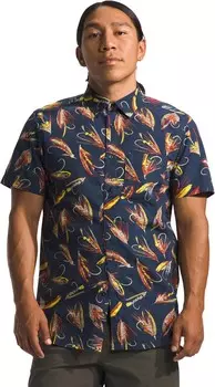 Рубашка The North Face Short Sleeve Baytrail Pattern Shirt, цвет Summit Navy Hand Tied Fly Print