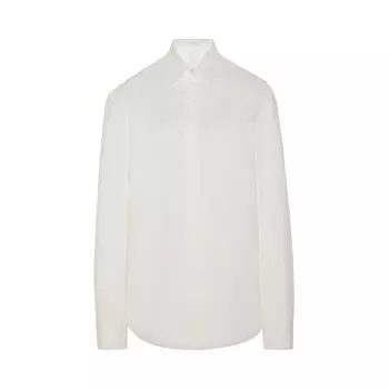 Рубашка The Row Derica Long-Sleeve Shirt White, белый