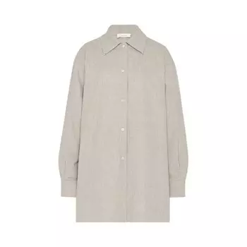 Рубашка The Row Komako Shirt Light Pebble, серый