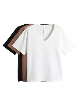 Рубашка The Set, цвет Brown/Black/White