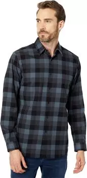 Рубашка Theory Irving Hunter Plaid, цвет Black Multi