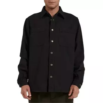 Рубашка Thrills Control Overshirt, черный