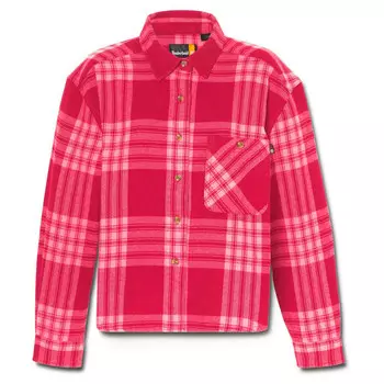 Рубашка Timberland Midweight Flannel Pocket Shirt, цвет Beet Red Yarn-Dyed