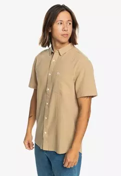Рубашка TIME BOX KURZRMLIGES Quiksilver, бежевый