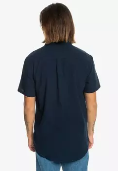 Рубашка TIME BOX KURZRMLIGES Quiksilver, цвет Mottled Dark Blue