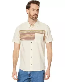 Рубашка Toad&Co Airscape Short Sleeve, цвет Dark Roast Stripe