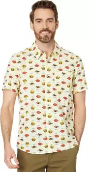 Рубашка Toad&Co Fletch Short Sleeve Shirt, цвет Aphid Fish ID Print