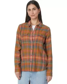 Рубашка Toad&Co Re-Form Flannel Long Sleeve Shirt, цвет Umber Madras