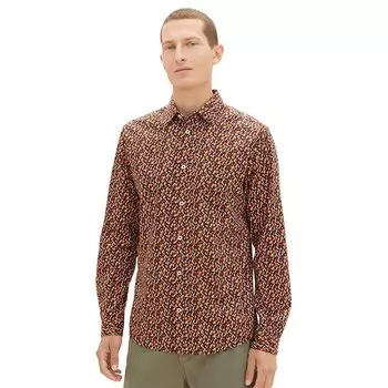 Рубашка Tom Tailor 1037456 Colorful Printed, коричневый