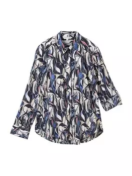 Рубашка TOM TAILOR Blouse, цвет blue/marine blue