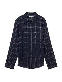Рубашка TOM TAILOR Blouse, темно-синий