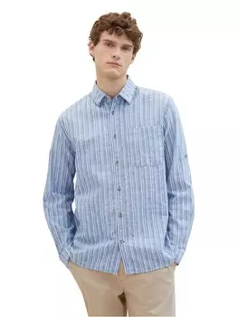 Рубашка Tom Tailor COMFORT COTTON LINEN, разноцветный