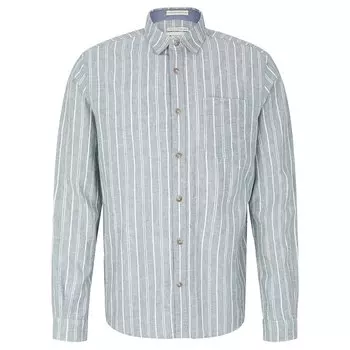 Рубашка Tom Tailor Cotton Linen, зеленый