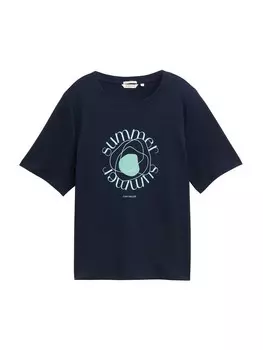 Рубашка TOM TAILOR, цвет Light blue/Dark blue