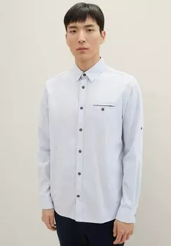 Рубашка TOM TAILOR, цвет light blue small structure