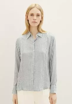 Рубашка TOM TAILOR, цвет navy white dobby stripe