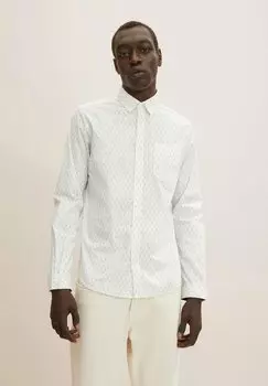 Рубашка TOM TAILOR, цвет off white geometric design