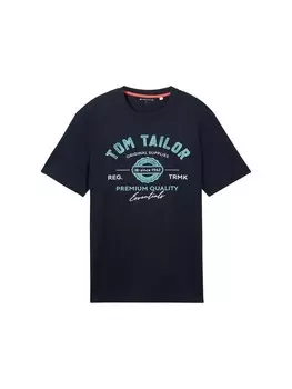 Рубашка TOM TAILOR, цвет Royal blue/Dark blue
