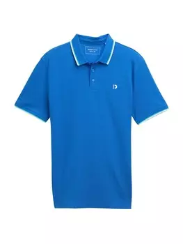 Рубашка TOM TAILOR DENIM, цвет Aqua/Royal blue