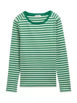 Рубашка TOM TAILOR DENIM, цвет Fir/Pastel green