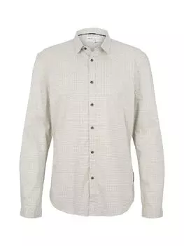 Рубашка TOM TAILOR Denim FITTED PRINTED, бежевый