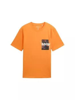 Рубашка TOM TAILOR DENIM, оранжевый