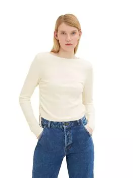 Рубашка TOM TAILOR Denim RIB ROUCHING, белый