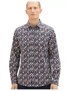 Рубашка Tom Tailor Hemd, цвет navy sea green red design